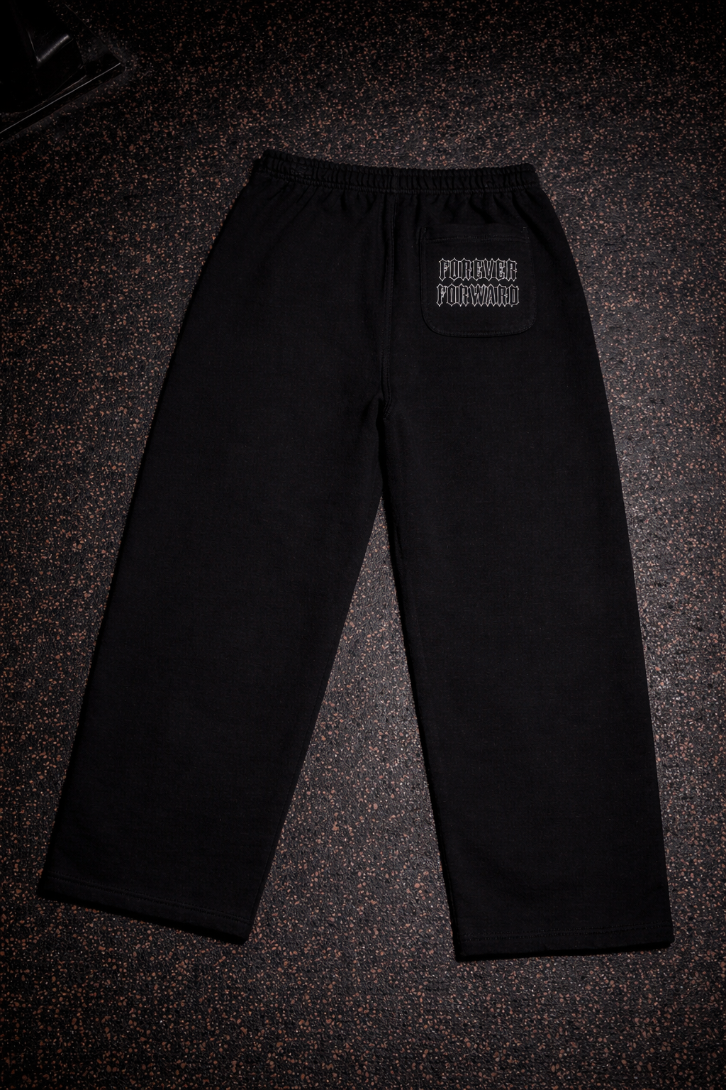 Ascend Vintage Black Wide Sweatpants