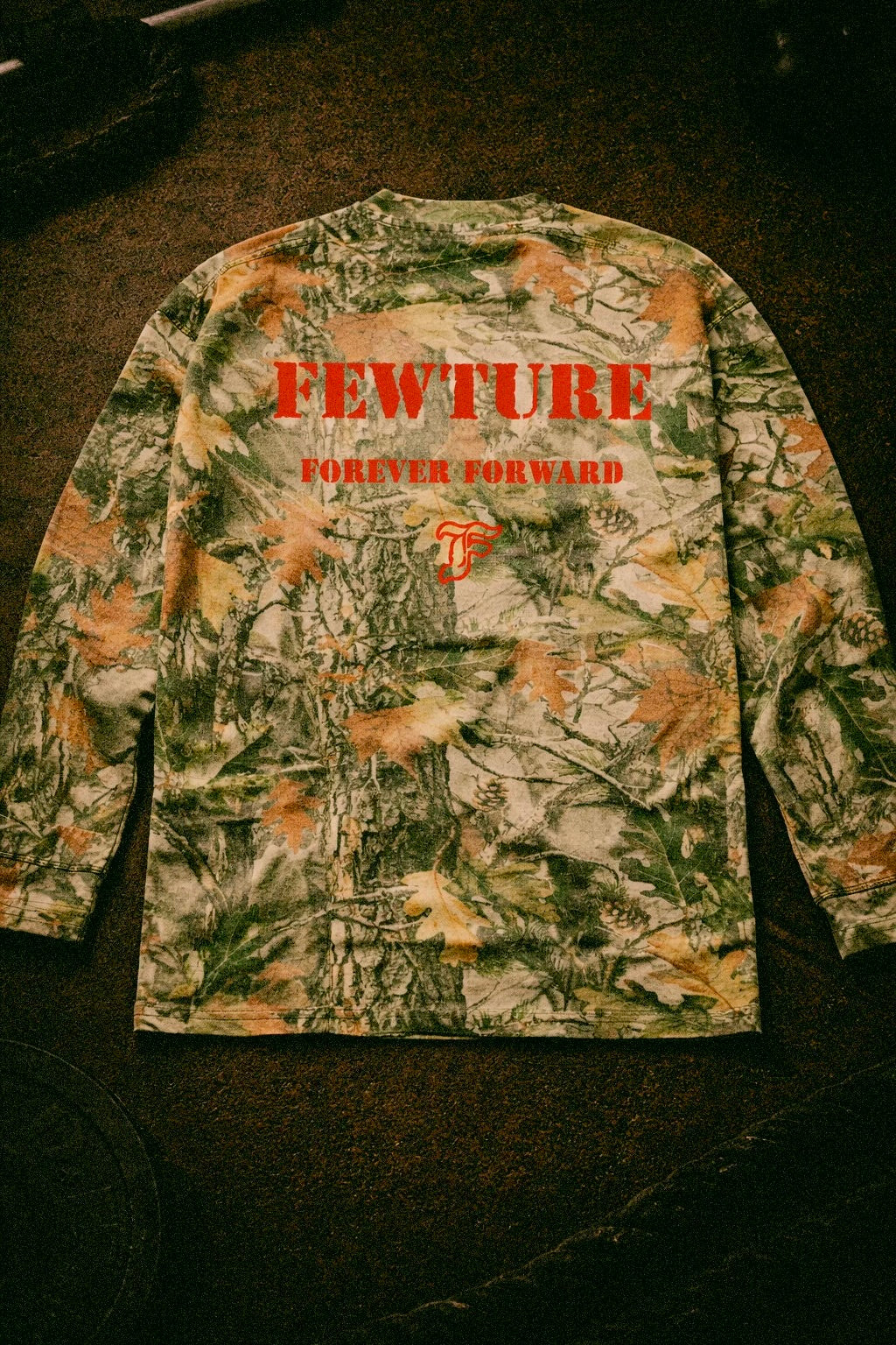 Fewture Vintage Wood Camo Waffle Long Sleeve