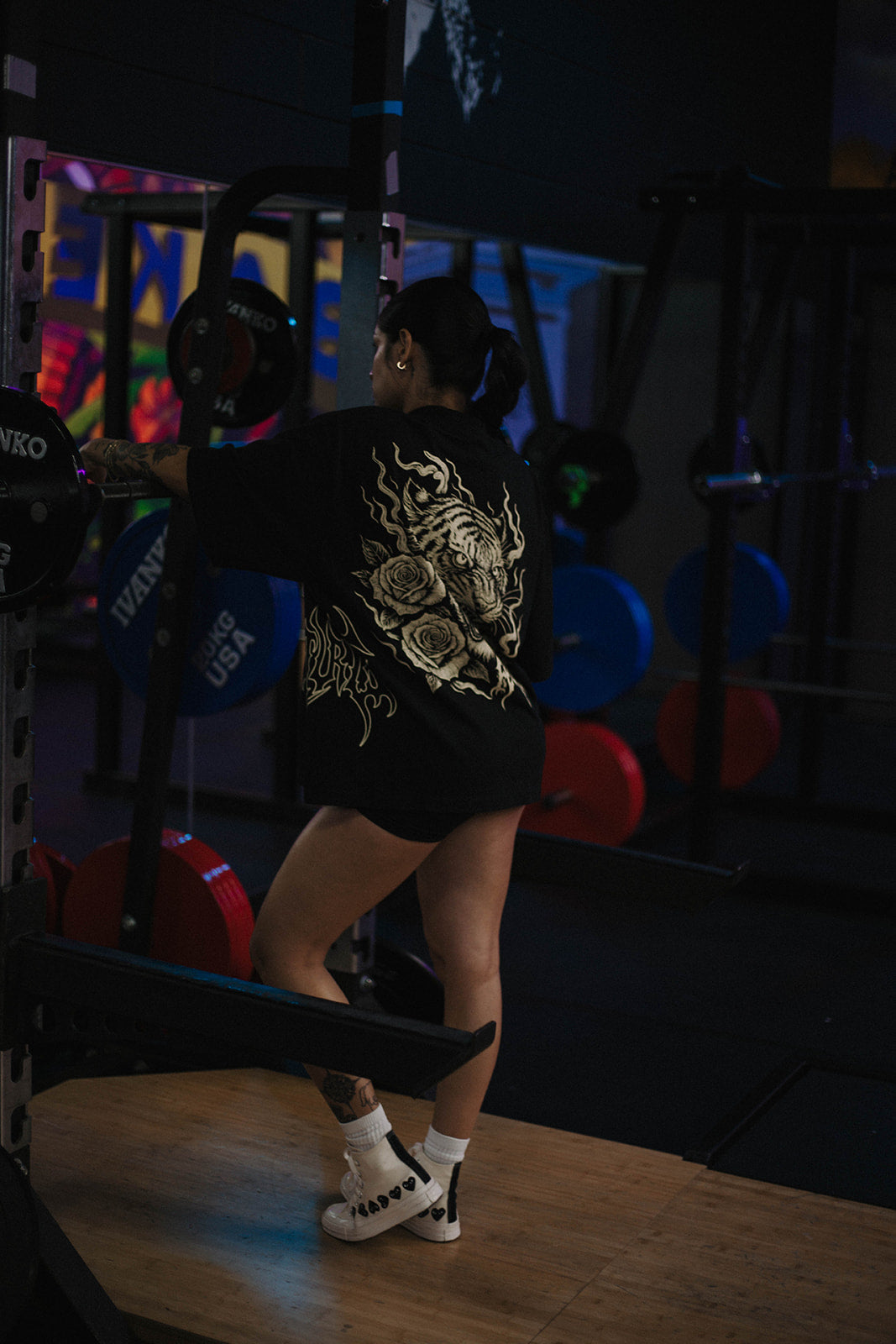 Fewture Tiger Roses Oversized Tee