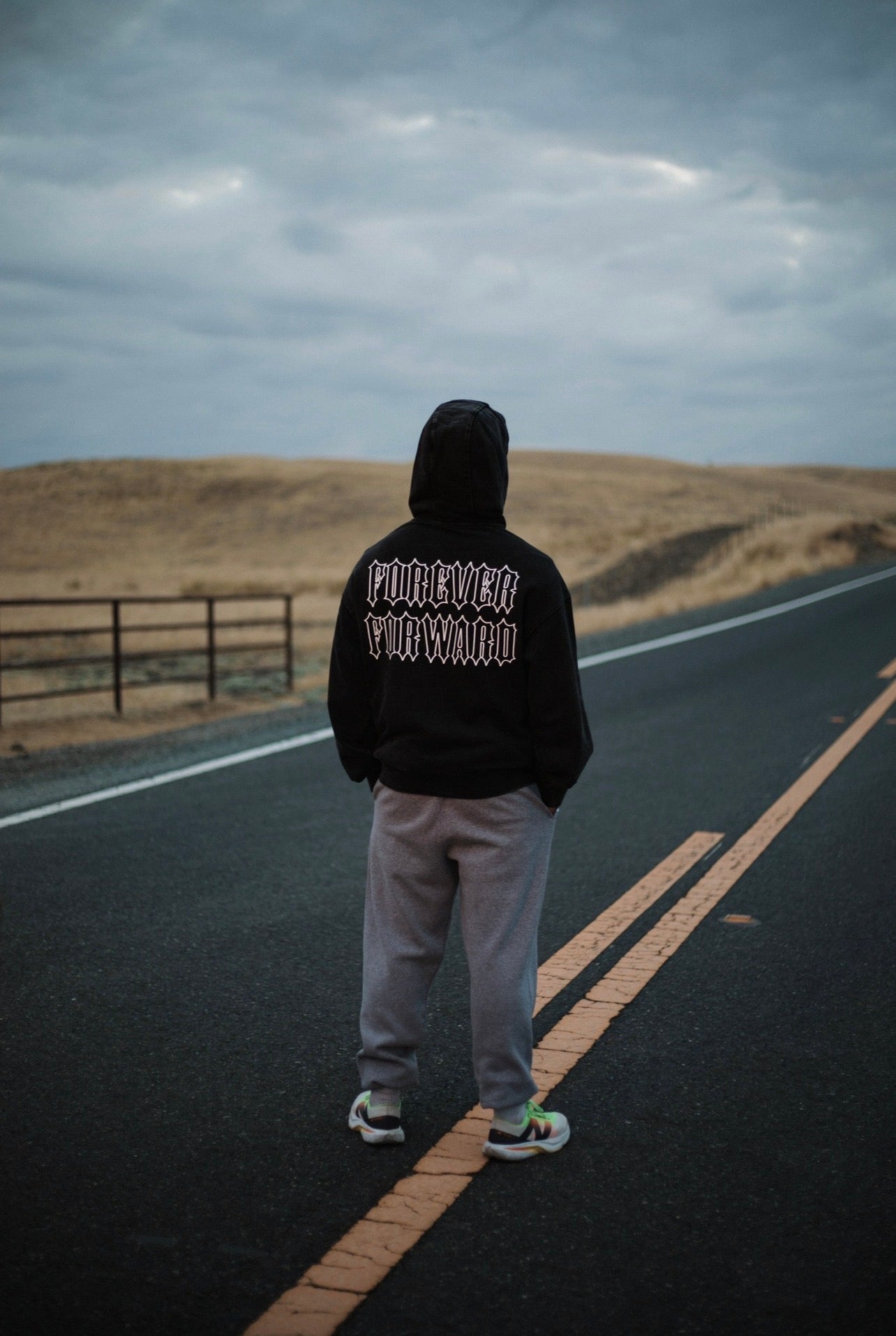 Ascend Vintage Black Hoodie