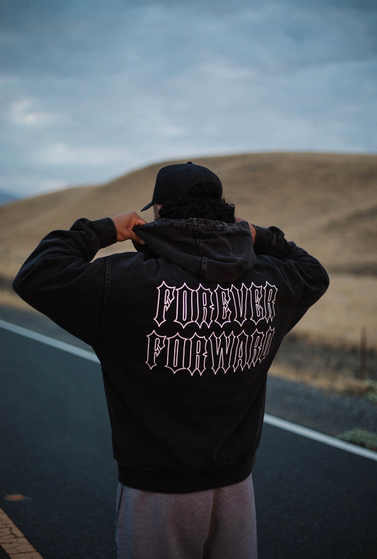 Ascend Vintage Black Hoodie