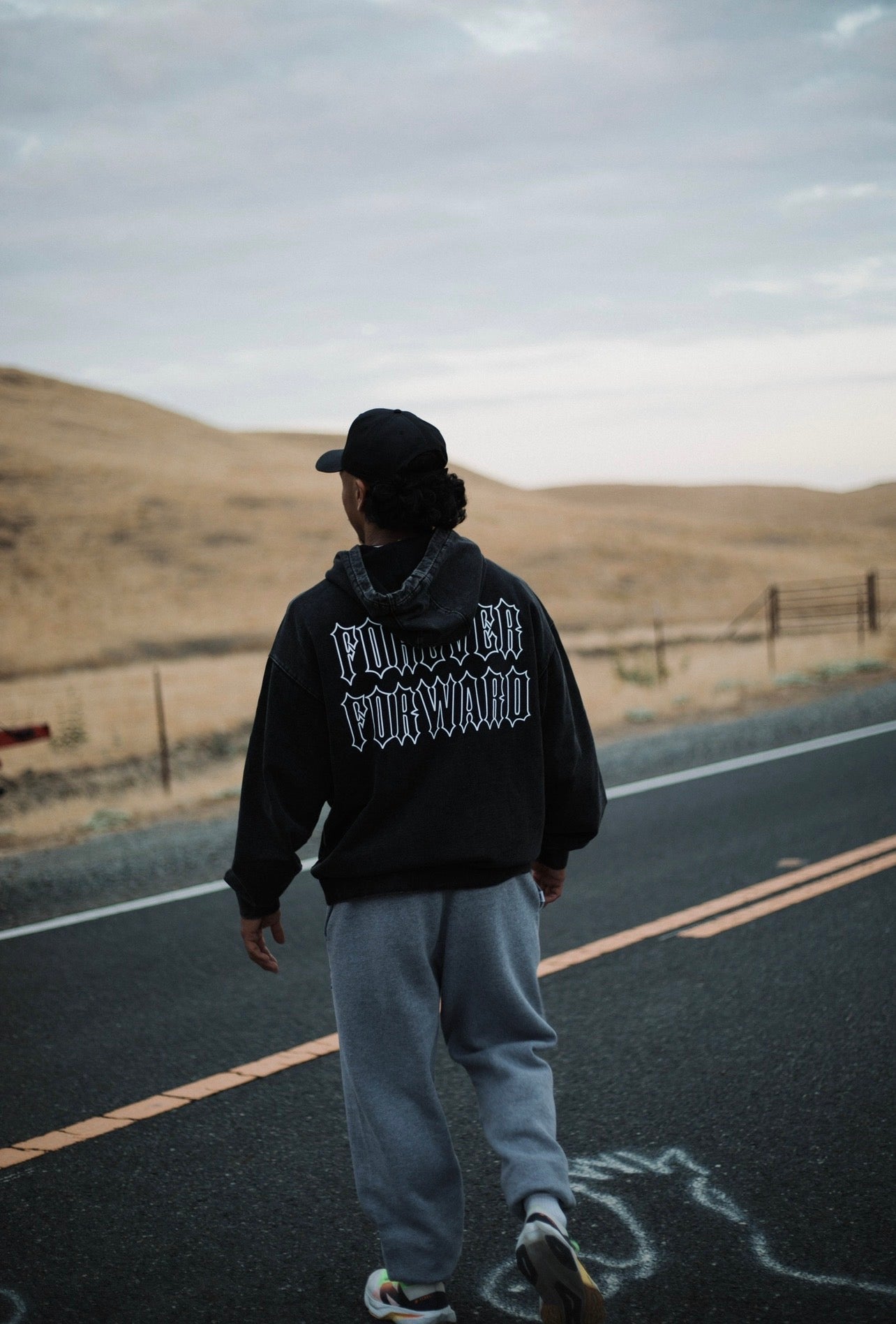 Ascend Vintage Black Hoodie