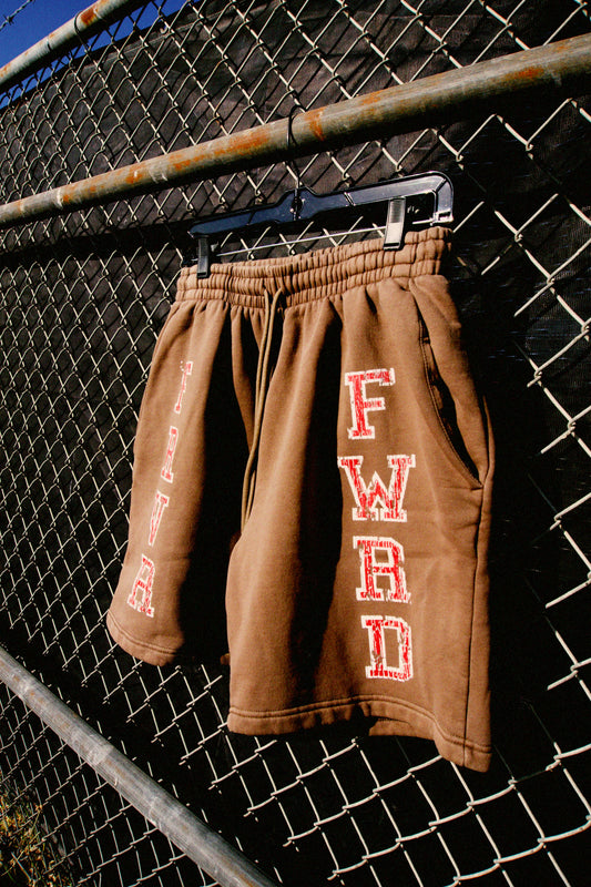Anniversary FRVR FWRD Sweat Shorts in Brown
