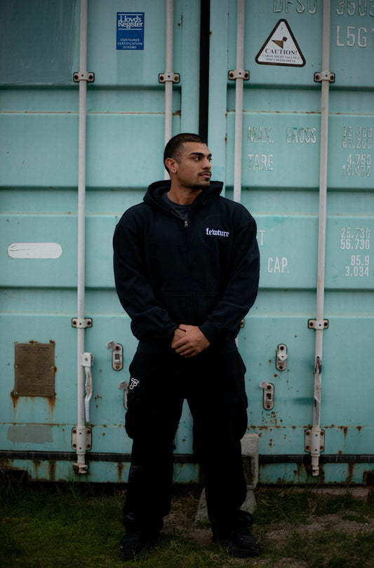 Sacrifice Zipup Hoodie in Black