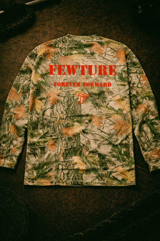 Fewture Vintage Wood Camo Waffle Long Sleeve