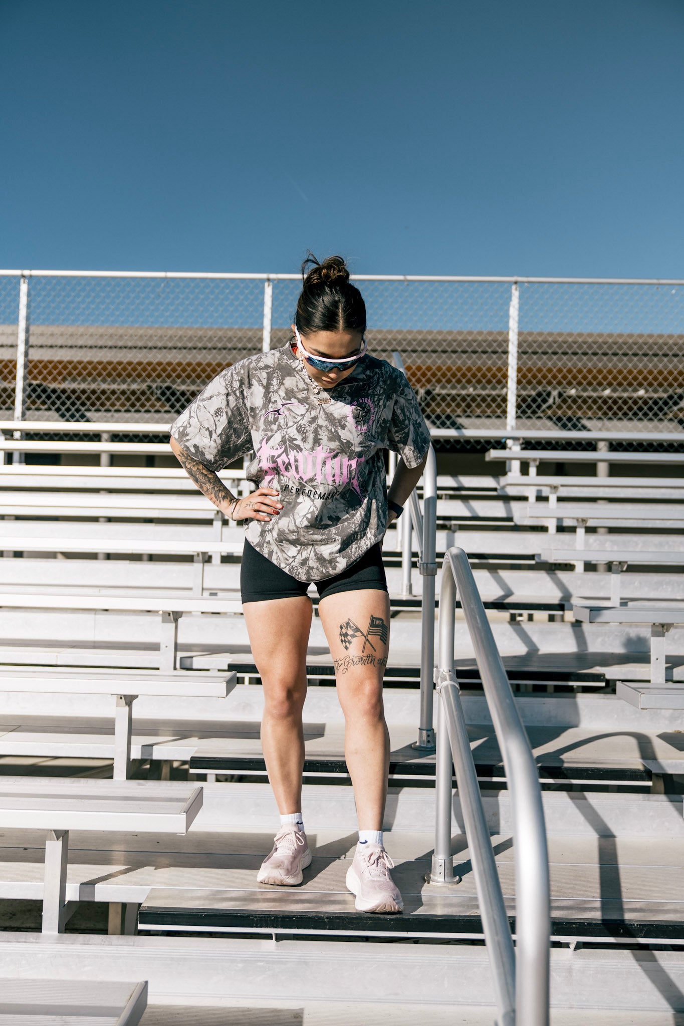 Fewture Performance Tee in Vintage Grey Camo