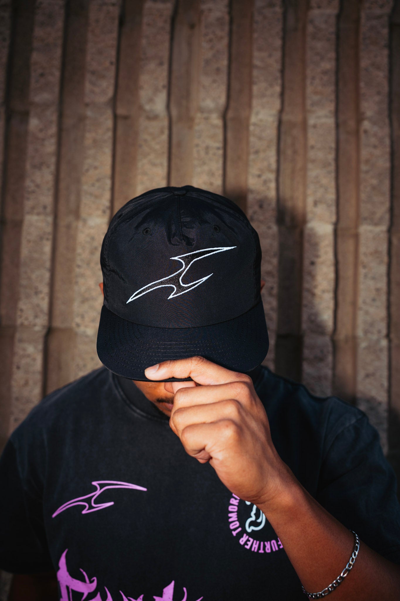 Fewture Performance Logo Nylon Cap in Black
