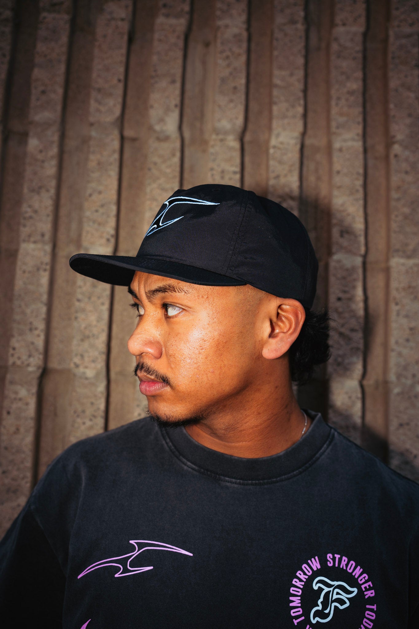 Fewture Performance Logo Nylon Cap in Black