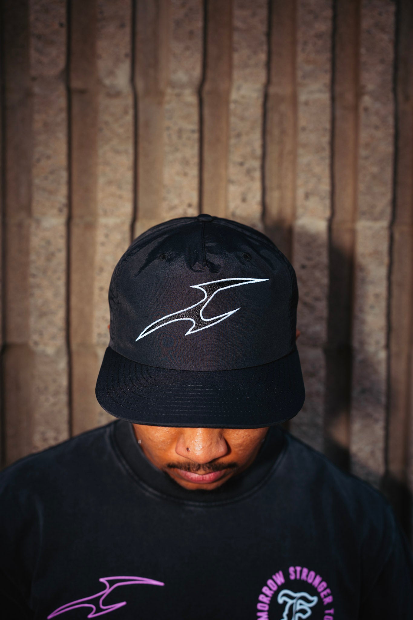 Fewture Performance Logo Nylon Cap in Black