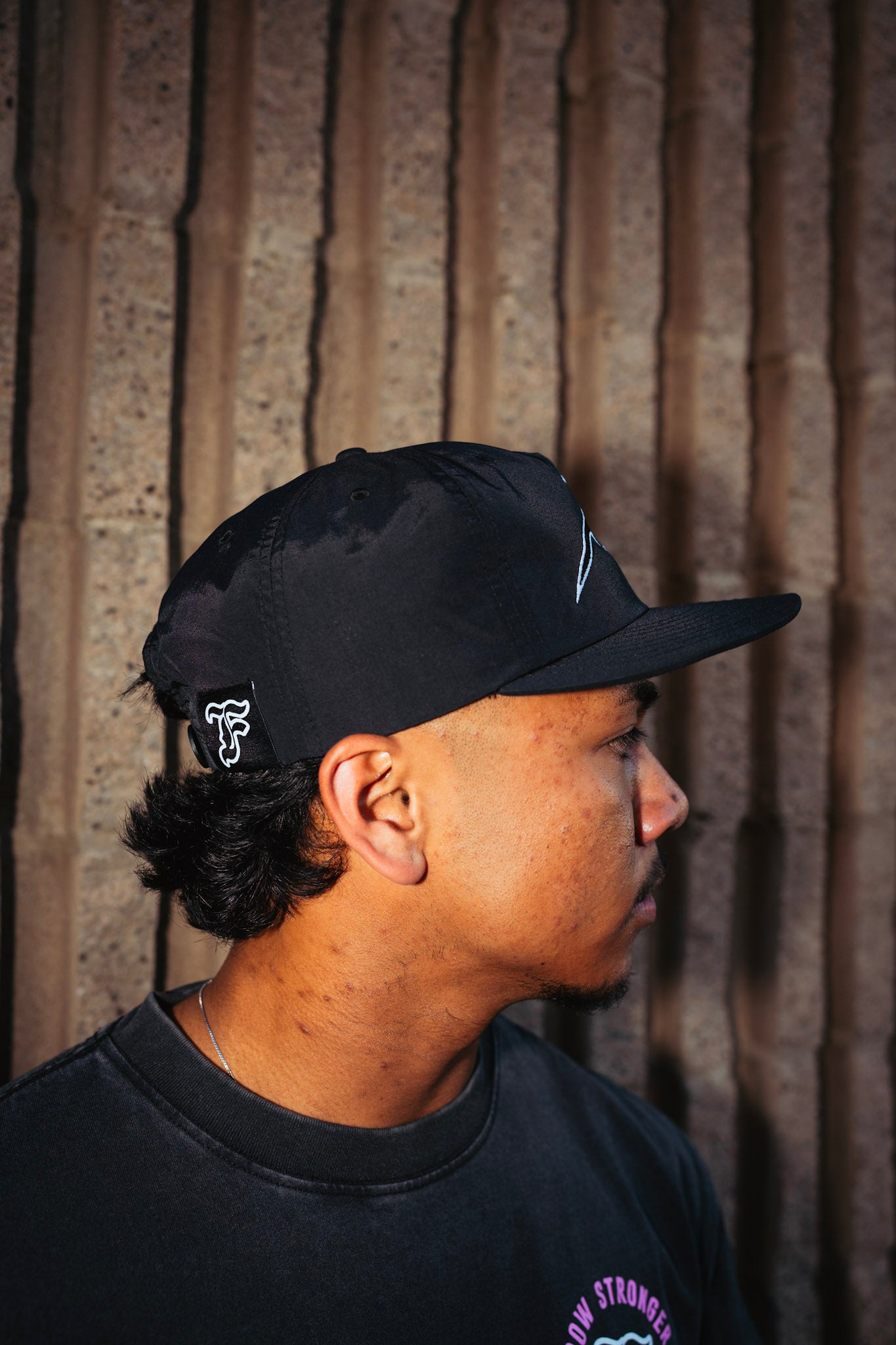 Fewture Performance Logo Nylon Cap in Black