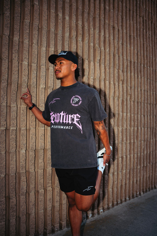 Fewture Performance Tee in Vintage Black