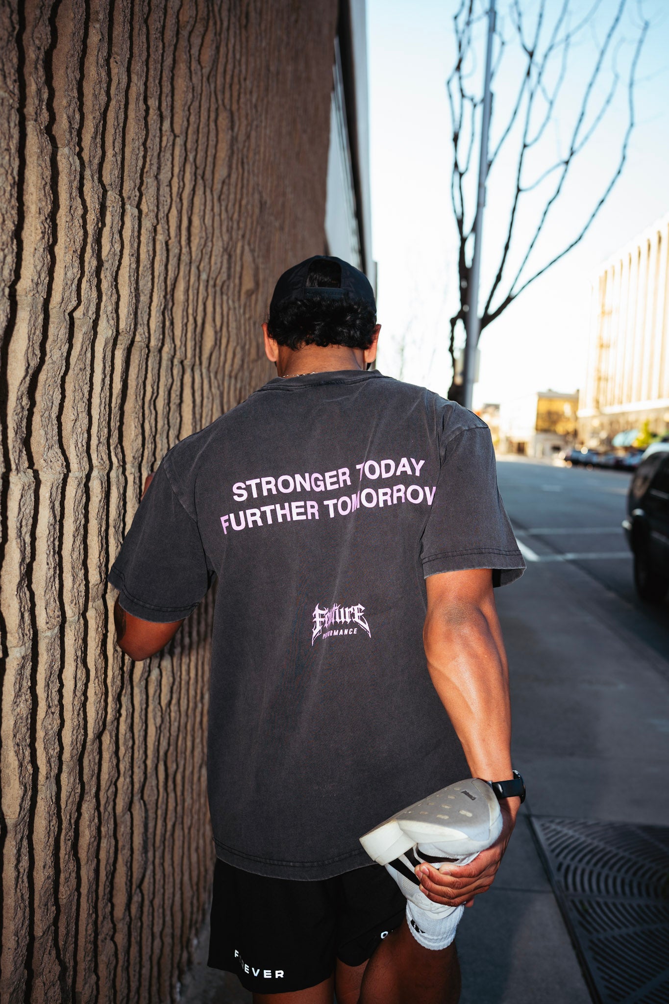 Fewture Performance Tee in Vintage Black