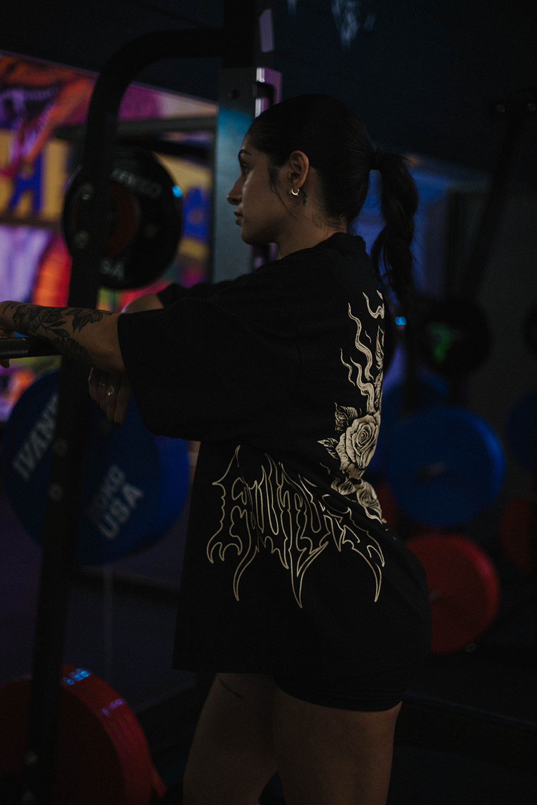 Fewture Tiger Roses Oversized Tee