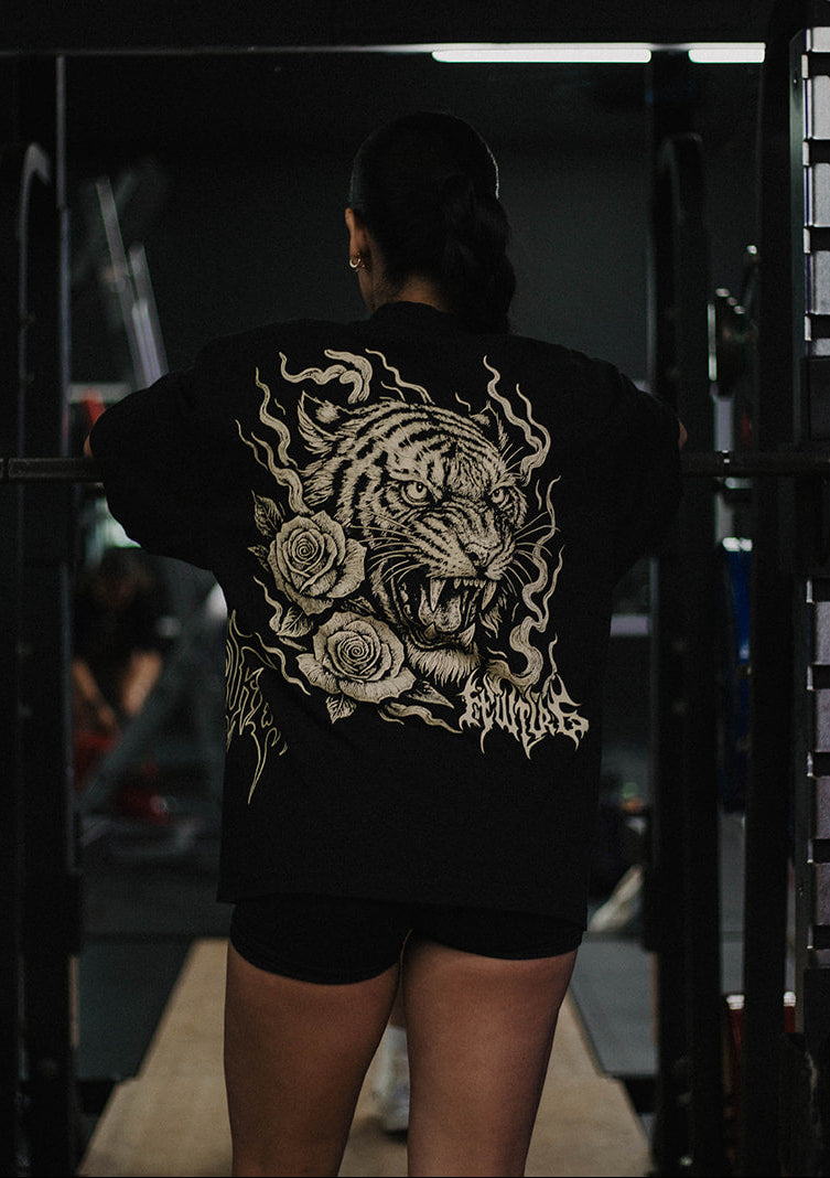 Fewture Tiger Roses Oversized Tee
