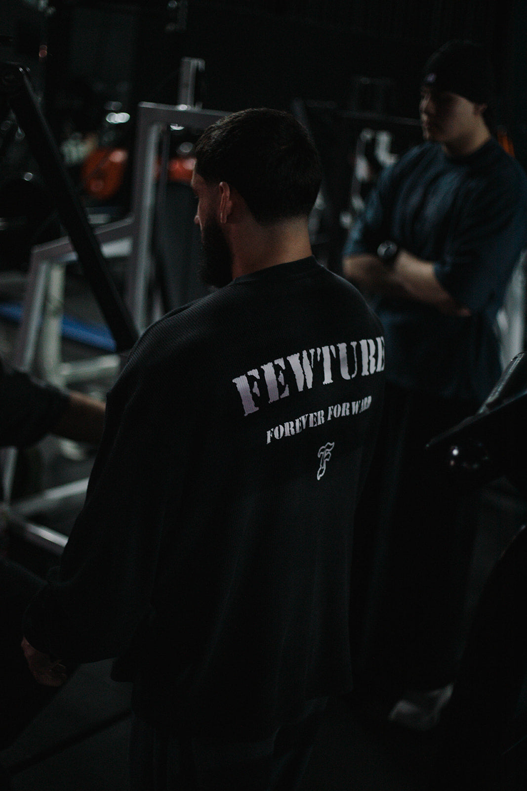Fewture Vintage Black Waffle Long Sleeve