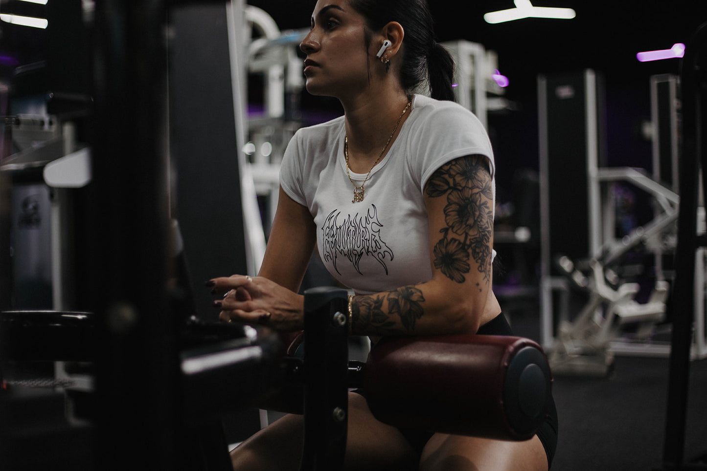 Fewture Baby Rib Tee in White