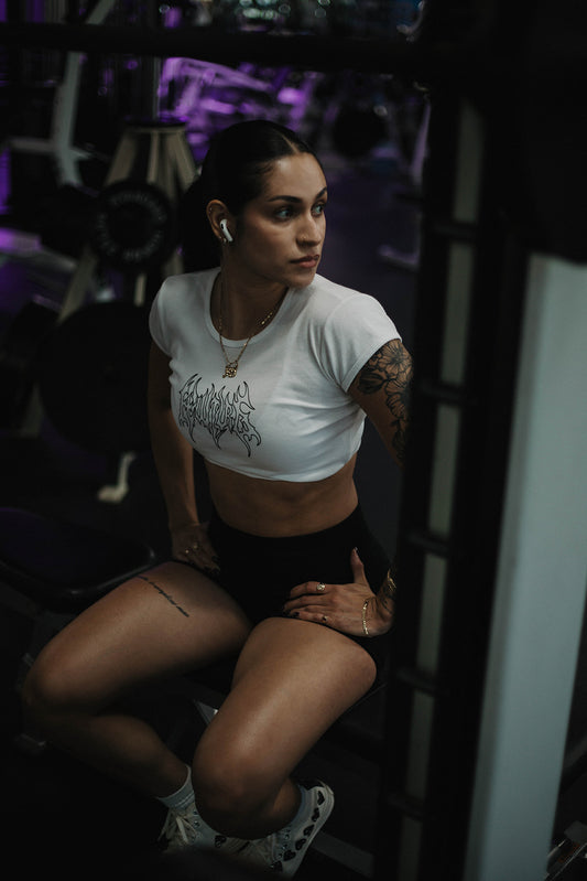 Fewture Baby Rib Tee in White