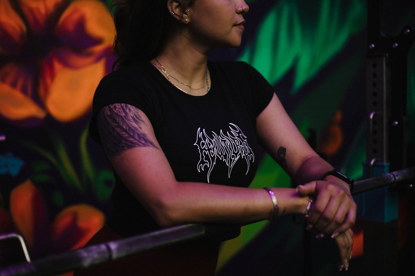 Fewture Baby Rib Tee in Black